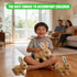 SANTVOLO Hopping Bunny Toy, Interactive Electronic Bunny Stuffed Animal with Sounds and Movements, Animated Walking