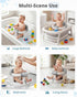 3 (6-24 ONTHEWEI Baby Bath Seats for Babies Sitting Up, Non-Slip Baby Bathtub with Suction Cups, Safe & Comfortable