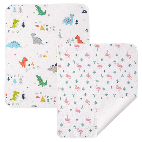 Gifts(2 Pcs-27"x35") Baby Portable Diaper Changing Pad,Waterproof Changing Mat,Soft Comfortable,Foldable Travel