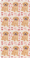 Bseiialft Golden Retrievers Pink Hearts Crib Sheets for Boys Girls Soft and Breathable