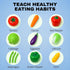 20 Playset Set Pieces Play Vegetables - Life-Sized Toy Food for Kids Kitchen, Healthy Farmer's Market Grocery Pretend