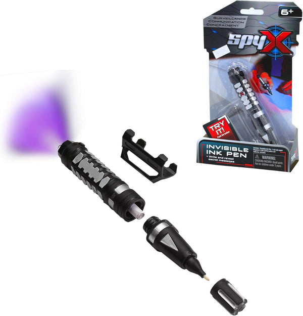 SpyX Invisible Ink Pen - Write and Read Invisible Messages, Fun Spy Toy for Your Gear Collection