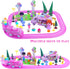 Sets 3D 3-5 Pink Classic Train for Toddlers|Musical Electric Train Toys with DIY Ice Cream Truck Foam Puzzles Party