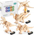 Dinosaur STEM Kits for Kids Ages 8-10-12, 4 in 1 Wood Building