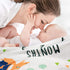 47''x40'' Baby Monthly Milestone Blanket Boy - Dinosaur Neutral Newborn Month Blanket for Boy & Girl Personalized