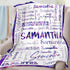 50x40inch D-Story Personalized Baby Blankets with Names, Custom Baby Girls Blanket Initial Swaddle Blanket
