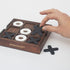 Iron & Glory Tic Tac Toe Game - Wooden Board Game for Adults & Kids, Travel & Decor
