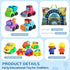 1+ Bag)|12 18 2 3 bessome Soft Rubber Cars Toy for Year Old Boy with Playmat (Storage PCS Construction Cars Baby Toys