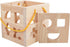 19 2-4 QZMTOY Shape Sorter Toys with Shape Blocks, Classic Wooden Toys for Toddlers Kids, Gift for Girls Boys (Natural