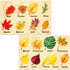 Kathfly 2 Pieces Leaf Wooden Jigsaw Puzzles Montessori Toy for Early Educational Learning Gift