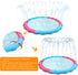 Kids Dog Splash Pad Sprinkler, Non-Slip Splash Pool for Summer Outdoor Water Fun, 59"R for Small Medium Large Dogs