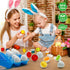 MOONTOY Dinosaur Matching Eggs for Toddlers, 12PCS Educational Learning Color & Shape Recognition Montessori Toy