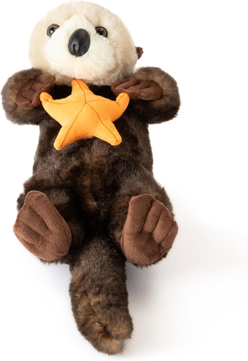18 inches The Petting Zoo Sea Otter Stuffed Animal with Star, Gifts for Kids, Wild Onez Ocean Animals, Sea Otter Plush