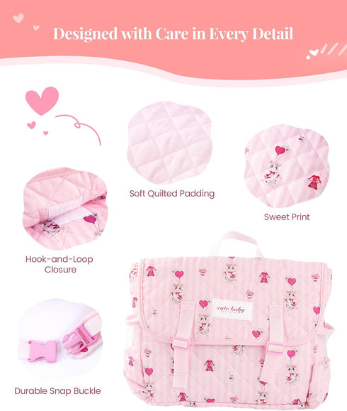9 17-22 Inch Set 2 Set, BABESIDE Pcs Reborn Baby Doll Accessories for Reborn Dolls, Diaper Bag with Diapers, Changing