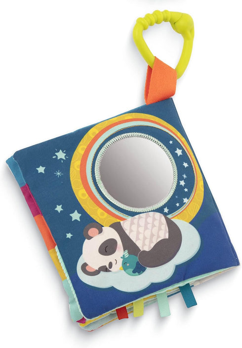 B. toys - B. baby Interactive Soft Baby Book - Rainbow Sunshine Cloth Book for Babies with Sensory Features