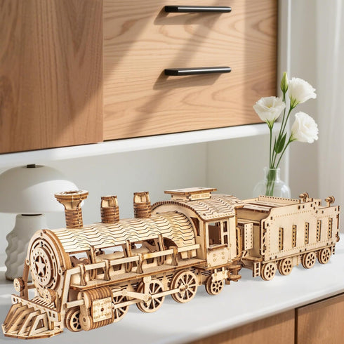 Buildixel 3D Wooden Puzzles for Adults, DIY Mechanical Model Kits for Adults and Kids to Build, Creative Gift for Women