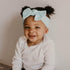 Parker Baby 5 Pack Cable Knit Nylon Headbands - Soft, Stretchy Bows for Girls, Multiple Colors