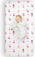 Wildkin Kids 100% Microfiber Crib Sheet - Soft, Breathable Fitted Sheet in Ballerina Design