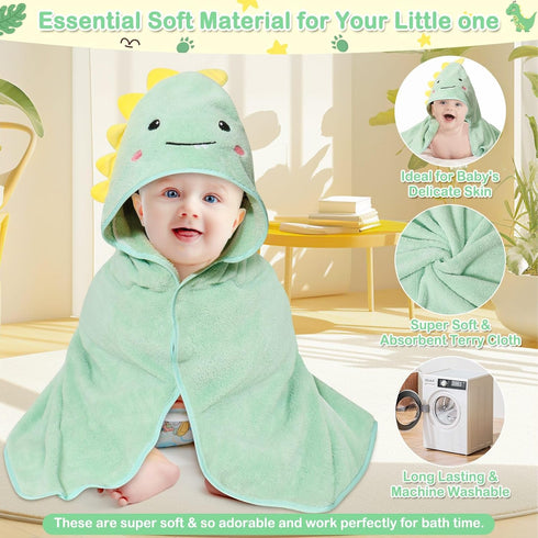 Sublaga 4 3 32x32 PCS Hooded Baby Towels, Soft Baby Towel, Absorbent Baby Bath Towel, Baby Towels and PCS Baby