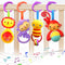 4 Pack Cartoon Animal Hanging Rattle Toys, Baby Bed Crib Car Seat Stroller Toys, Best Birthday Gift for Newborn