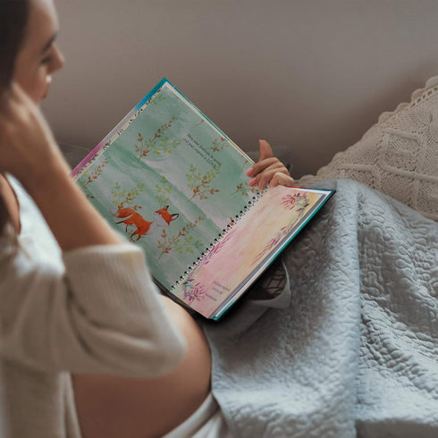 Pillow & Toast Limited Edition Baby's First Year Memory Book and Journal - Eco-Friendly Keepsake with Woodland Design