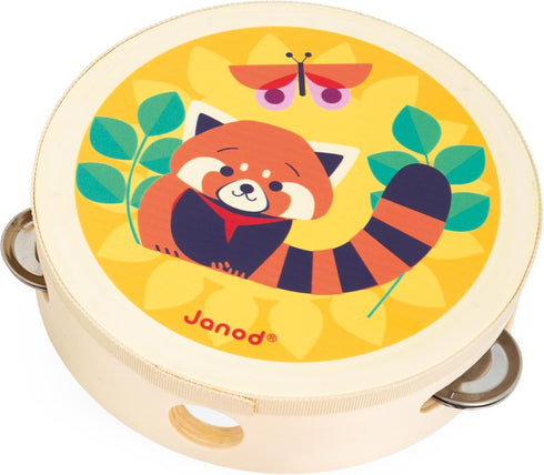 Janod Gioia Music Set with Tambourine, Recorder, Maracas, and Xylophone, 15" Long, Ages 18 Months - 5 Years