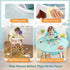MINISMART Baby Bib attaches to Food Catcher Tray Waterproof High Chair Bib for Self-eating Feeding Tray, Mess-Free