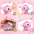 2.4GHZ Remote Control Car Pink Dinosaur Toy, Remote Control Girls Dinosaur Toys Pink RC Drifting Car, Recording