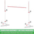 GoSports Get Low Limbo Premium Wooden Game, Sets up in Seconds for Kids & Adults
