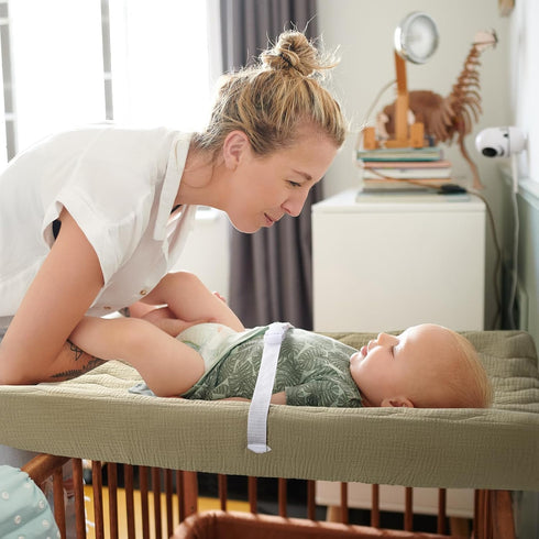 Lulumoon Soft Quilted Muslin Changing Pad Cover for Babies