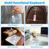 Netholid 2 4 1-2P) PCS Keyboard Fidget Toys for Adults Silent and Loud Keyboard Clicker Keychain Sensory Toy