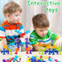68 Set 3-8 Piece Suction Cup Toys Bath Toys, Construction Silicone Building Blocks Stocking Stuffers DIY Blocks Sucker
