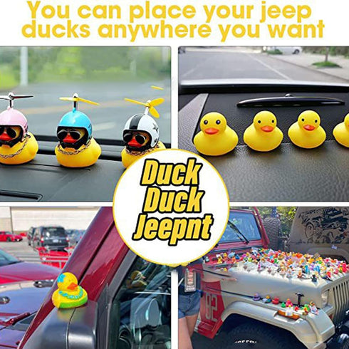20 Pcs Duck Holder - 2024 Upgraded Air Vents for Car Dash, Dual Buckle Anti-Slip Rubber Duck Plug (Excluding Duck)
