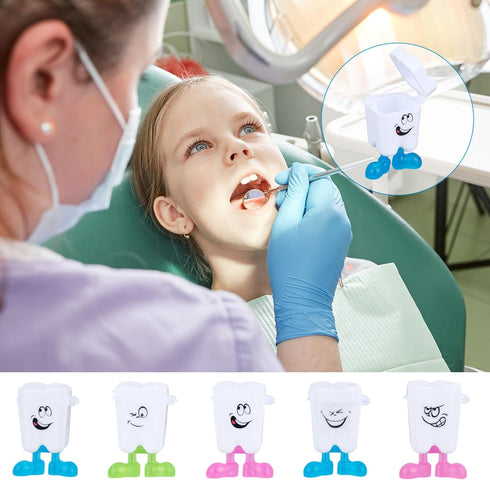 Danquanuan 50 3 3D Pcs Tooth Boxes for Lost Teeth for Kids, Colors Tooth Fairy Tooth Holder for Kids Teeth, Milk Teeth