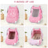 2 Car Seat Cover Baby Girls Boys, Soft Flannel Infant Carseat Cover with Zipper Windows, Star Carrier Cover Canopy Glow