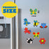 JOYIN 12 pcs Wooden Magnets, Spring Arts & Crafts Kit for Boys and Girls, Craft Toys for Birthday and Easter