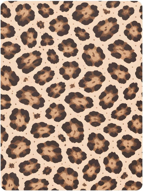 CZXW 52" 28" Wild Leopard Pattern Crib Sheets Fitted x Natural Cotton Soft & Breathable for Baby Crib Mattress