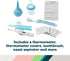 1st 25 Safety Deluxe Baby Healthcare and Grooming Kit, Arctic Blue, Newborn Baby Essentials, One Size, Pieces