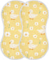 decor gift 4 Pack 22x11in Cotton Burp Cloths Easy Care Cute Animal Mallard Daisy Pastel Yellow spit up Cloth for Unisex