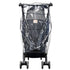Stroller Rain Cover, Universal Black Clear Baby Travel Weather Shield for Outdoor Protection, Plastic Cover for Winter,