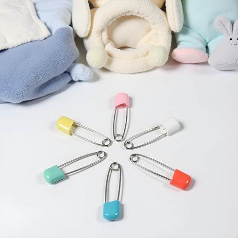 PurYupearl 30pcs Multicolour Stochastic Baby Child Infant Kids Cloth Diaper Nappy Pins Safety Cute Safe Hold Clip