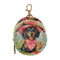 YETTASBIN Cute Dachshund Dog Portable Pacifier Holder Case with Metal Hook Buckle &
