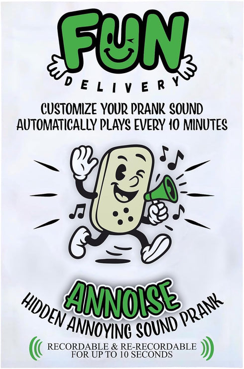 FUN delivery Annoying Custom Sound Prank Device Recordable Hidden Noise Maker for Stealth Pranks Office, Friends