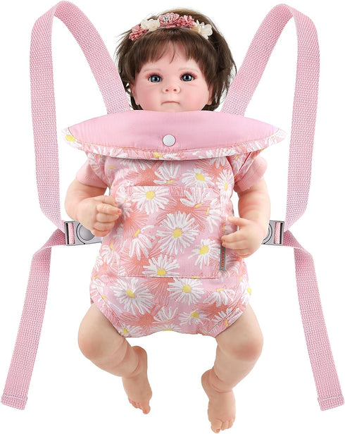 GAGAKU Baby Doll Carrier for Toddlers, Doll Carrier for Little Girls, Toy Baby Dolls Sling for Kids, Reborn Baby Doll
