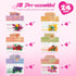 Deerher 24 Pack Prepacked Valentines Day Gifts for Kids - Valentine's Day Cards with Flower Building Blocks Crafts