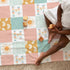 Boho Rainbow You Are My Sunshine Baby Blanket, Pink Sun Polka Dots Patchwork Flannel Fleece, 40 x 50