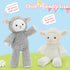 2 12inch MaoGoLan Pcs Sheep Plush Stuffed Easter Animals Bulk, Lamb Stuffed Animals for Girls Easter Gifts Basket