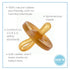 Symmetrical - Shorter Nipple Less Gagging - Small Newborn - Natural Rubber Pacifier - BPA-Free - Soft - Handcrafted