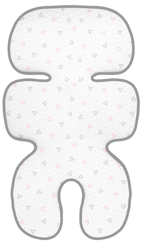Manito Clean Basic 3D Mesh Seat Pad for Stroller and Car Seat (Triangle Pink)