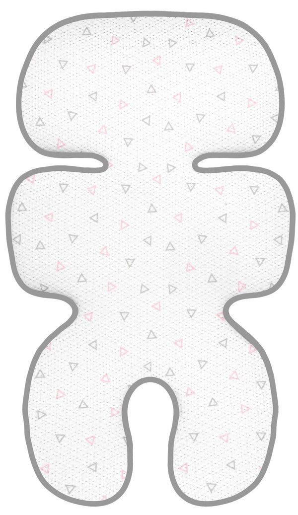 Manito Clean Basic 3D Mesh Seat Pad for Stroller and Car Seat (Triangle Pink)